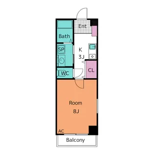 シャルルMARUWA【3階】の間取り