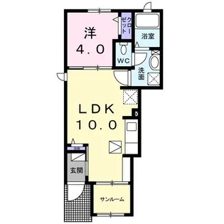 クレオ B【1階】の間取り