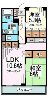 ヴィルドミール成城【3階】の間取り