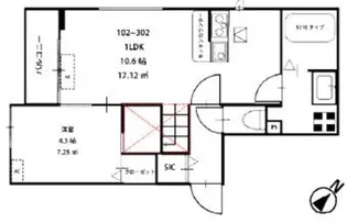 almoA棟【3階】の間取り