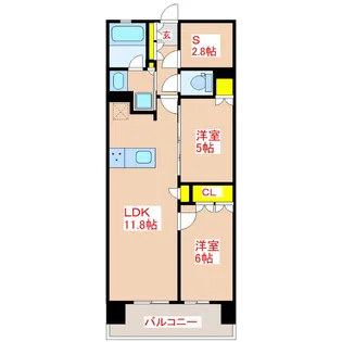 MJR鹿児島中央駅前 THE GARDEN【8階】の間取り