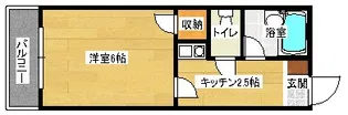 クレスト古市橋【3階】の間取り