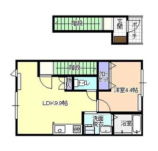 Cinq・Noir【2階】の間取り