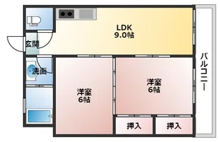 己斐ストアービルI【3階】の間取り