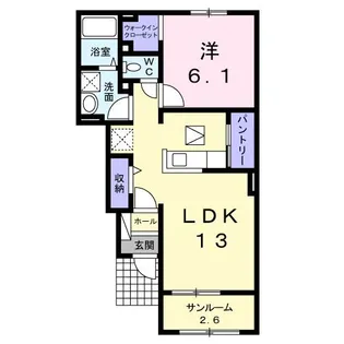 フルハウス幸I【1階】の間取り