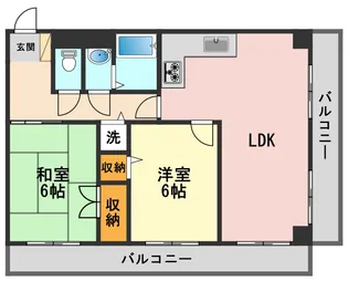 サンハイツ高砂【2階】の間取り
