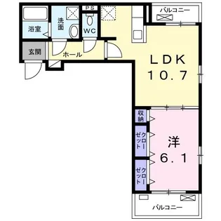 リジエール幸田【3階】の間取り