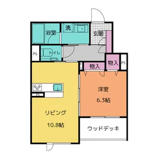 セレーノ吹上【1階】の間取り