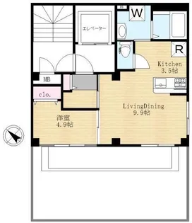 バーベナビル【4階】の間取り