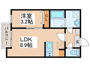 ヴィクトワール町田【1階】の間取り