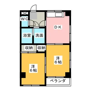 グランディール銭座【3階】の間取り