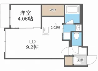CITY RESIDENCE栄通(シティレジデンス栄通)【4階】の間取り