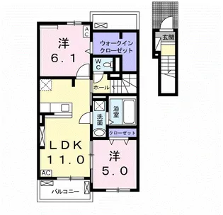 メゾンタカラ【2階】の間取り