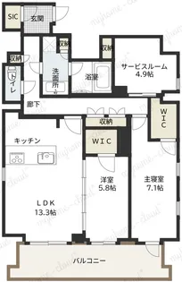 アスデュール日本橋人形町【11階】の間取り