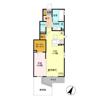 Ball Park B【1階】の間取り