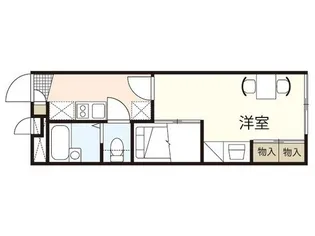 レオパレスマリーンコーポ船越南【2階】の間取り