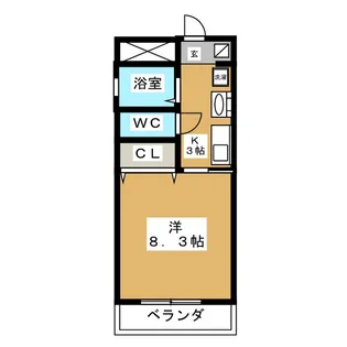 アビテイケダ【2階】の間取り