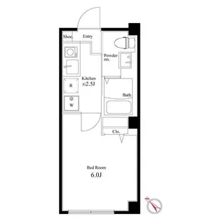 Maison de Roms武蔵小山【3階】の間取り