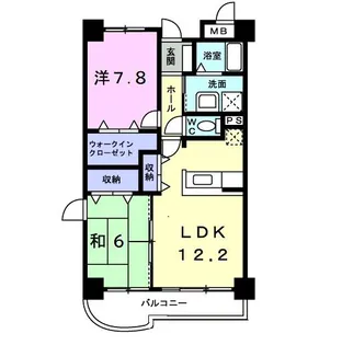 メゾン・ラ・ヴィスタ【2階】の間取り