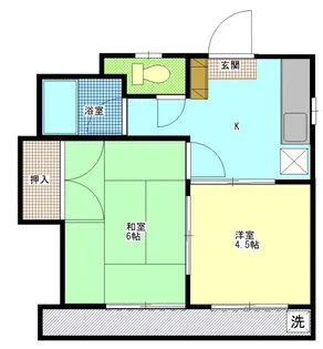 イズミハイツ【1階】の間取り