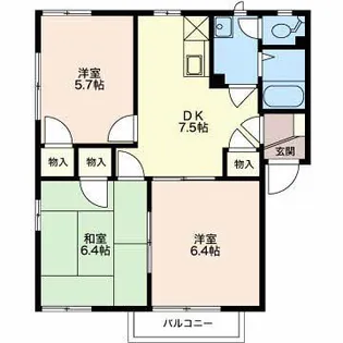 コーポ高橋 A【1階】の間取り