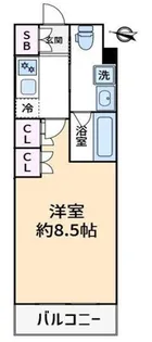 メイクスデザイン住吉アジールコート【6階】の間取り