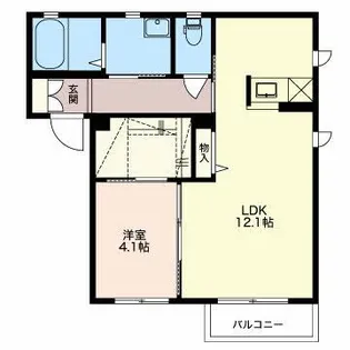 フラワーASAMA【2階】の間取り