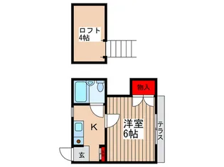 エイト横須賀【1階】の間取り