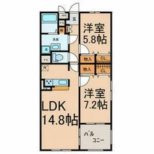 カモミーユ【3階】の間取り