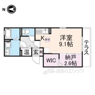 ボヌールフルール【3階】の間取り