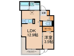 メルベーユ加島【3階】の間取り