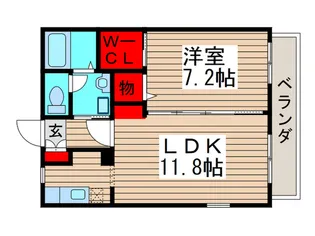 プレミ-ルドルチェ【1階】の間取り