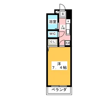 ベストハイツ高辻【5階】の間取り
