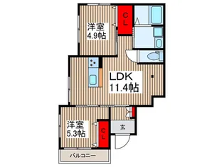 Villa Celestia【1階】の間取り