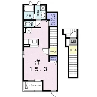 ヴィラ シンフォニーA【2階】の間取り