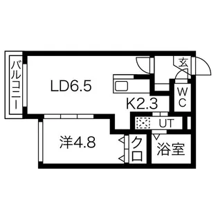 エルプレシア南22条【4階】の間取り