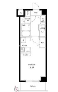 ラヴィエント浅草言問【6階】の間取り