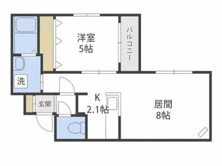 レクセラ環状通東【1階】の間取り