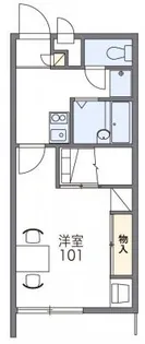 レオパレスFLORIAIII【1階】の間取り