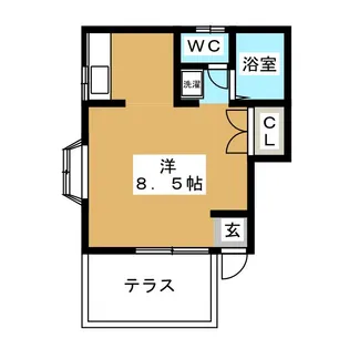 シャンブル高円寺【1階】の間取り