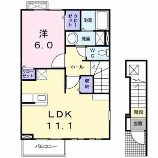 スターブルKOZAKURA【2階】の間取り