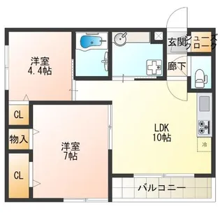 KSC【1階】の間取り