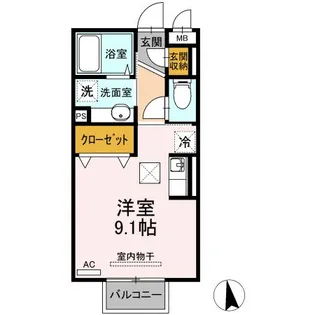 ル・パルテール【1階】の間取り