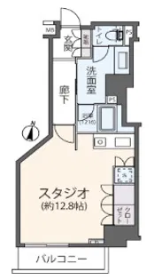 フィールA渋谷【13階】の間取り