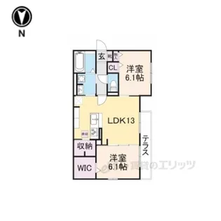 LEGRANDAMENITYHILLEA【2階】の間取り