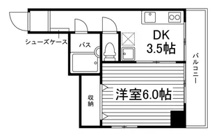グレイス岡山【3階】の間取り