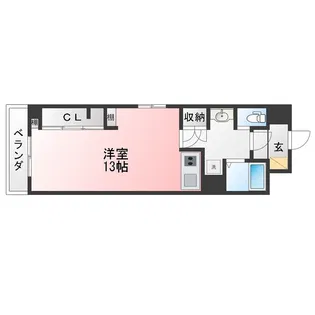 パラシオンさつき【6階】の間取り