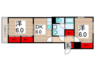 メゾンド・ジュワン【1階】の間取り