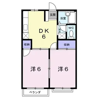 シャトレ仲【2階】の間取り