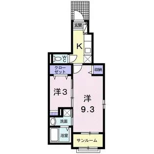 ウィステリア【1階】の間取り
